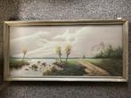 Schilderij Landschap met Water - Casper Gesigneerd, Antiek en Kunst, Ophalen