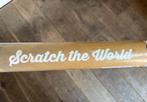 Scratch the world map, Huis en Inrichting, Ophalen of Verzenden, Zo goed als nieuw, Schilderij, Minder dan 50 cm