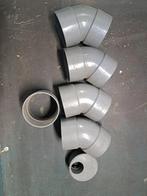 pvc hulpstukken 110, Bochten, Pvc, Ophalen of Verzenden, Zo goed als nieuw