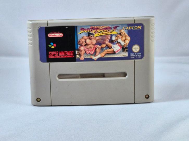 Street Fighter II Turbo - SNES, Spelcomputers en Games, Games | Nintendo Super NES, Gebruikt, Vechten, 2 spelers, Vanaf 12 jaar