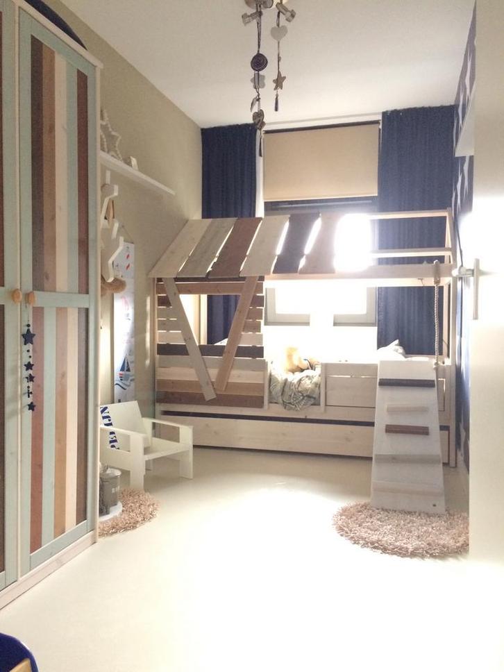 Lifetime boomhutbed (half-) hoogslaper + kledingkast, Kinderen en Baby's, Kinderkamer | Stapelbedden en Hoogslapers, Gebruikt