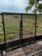 stalen poort / toegangspoort / ijzeren poort 175x165, Tuin en Terras, Tuinhekken en Hekwerk, Ophalen, Gebruikt, IJzer, Dubbelstaafmat hekwerk
