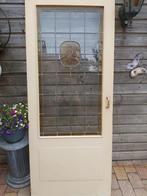 Prachtige binnendeur glas in lood, Doe-het-zelf en Verbouw, Deuren en Horren, Ophalen, Gebruikt, 80 tot 100 cm, Binnendeur