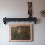 Vintage wandplank, ornament 130cm, Ophalen, Gebruikt