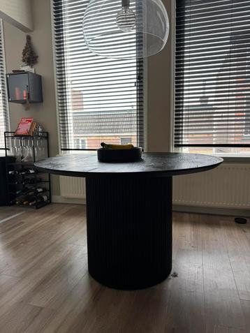 Wehkamp Home eetkamertafel Jaime - zwart | diameter: 120 beschikbaar voor biedingen