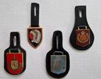 4 borstzakhangers Koninklijke Landmacht, Verzamelen, Ophalen of Verzenden, Landmacht, Nederland, Embleem of Badge