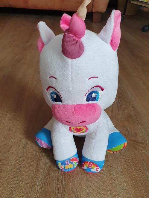 Interactieve éénhornknuffel van Clementoni, Kinderen en Baby's, Speelgoed | Educatief en Creatief, Zo goed als nieuw, Ontdekken