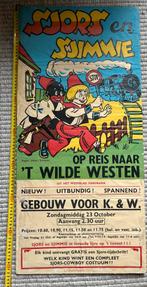 Frans Piet Piët Sjors Sjimmie zeldzame aankondiging Vintage, Ophalen, Overige figuren, Gebruikt, Plaatje, Poster of Sticker