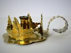 Antieke koperen blaker kandelaar bladeren floraal, Ophalen of Verzenden, Koper of Brons