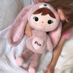 Knuffel/Pop met naam | Metoo Powder Pink Bunny 50 CM, Ophalen of Verzenden