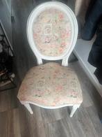 Barok stoel roze bloemetjes, Huis en Inrichting, Stoelen, Ophalen of Verzenden, Gebruikt, Overige kleuren, Eén