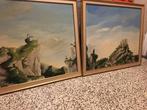 Terry Tarsnane 1939, 2 Schilderijen Surrealisme, Antiek en Kunst, Kunst | Schilderijen | Klassiek, Ophalen of Verzenden