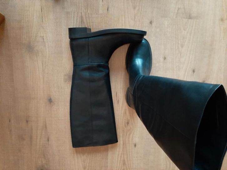 Femme du Sud leren laarzen - Maat 41, Kleding | Dames, Schoenen, Nieuw, Hoge laarzen, Zwart, Ophalen