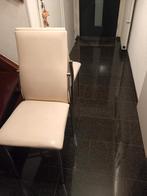 2 stoelen (gebruikt!), Huis en Inrichting, Stoelen, Ophalen, Gebruikt, Twee, Wit