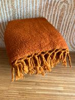 Vintage kleed wol oranje 160x120 cm zware kwaliteit, jaren60, Ophalen of Verzenden, Zo goed als nieuw, Rechthoekig