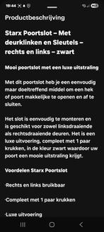 Poortslot Nieuw in Doos, Doe-het-zelf en Verbouw, Hang- en Sluitwerk, Ophalen, Nieuw, IJzer, Slot