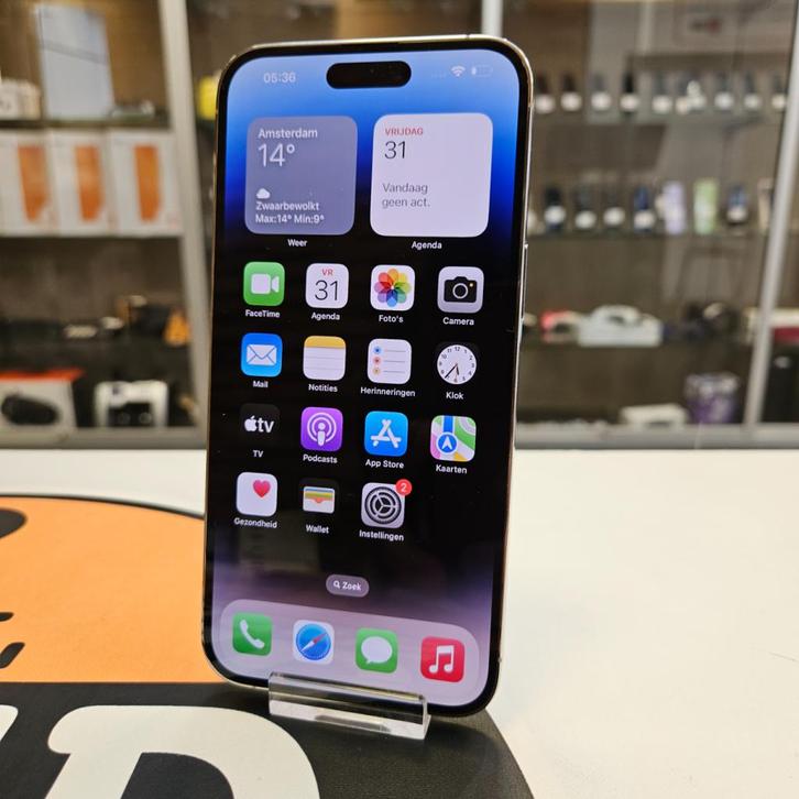iPhone 14 Pro Max 256GB Silver - Accu 100% - Nieuwstaat, Telecommunicatie, Mobiele telefoons | Apple iPhone, Gebruikt