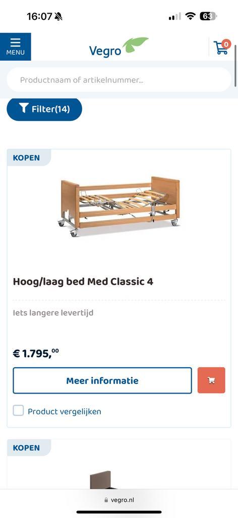 Hoog laag bed, Diversen, Verpleegmiddelen, Gebruikt, Ophalen