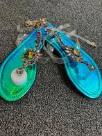 Metallic rainbow kleuren sandalen maat 37 nieuw, Ophalen of Verzenden, Nieuw, Sandalen of Muiltjes