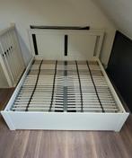 Used IKEA SONGESAND Bed, Ophalen, Gebruikt, Wit, Tweepersoons