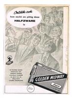 Biggelaar - Adv Golden Midway Tabak - 1960, Verzamelen, Ophalen of Verzenden, Gebruikt