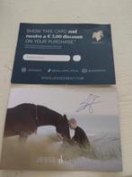 Jesse Drent 2x kaartjes met handtekening en korting, Ophalen of Verzenden