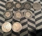 Zilveren Rijksdaalders, Postzegels en Munten, Koningin Juliana, Zilver, Ophalen of Verzenden, Losse munt
