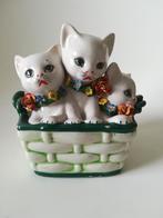 Keramieken Beeld met 3 Kittens Italy, Ophalen of Verzenden