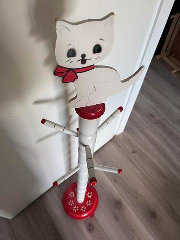 Vintage houten kapstok kat kinderkamer beschikbaar voor biedingen