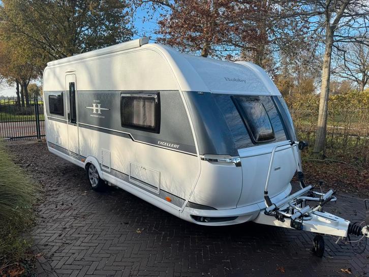 Hobby Excellent 540 UL Mover, luifel, airco, fietsendrager, Caravans en Kamperen, Caravans, Bedrijf, tot en met 4, 1250 - 1500 kg