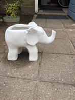 Witte olifant plantenpot – boho stijl – 27 cm hoog, Ophalen, Tuin, Gebruikt, Minder dan 60 cm