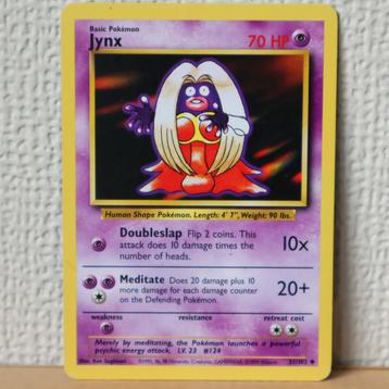 Pokémon Jynx Base Set 31/102 beschikbaar voor biedingen