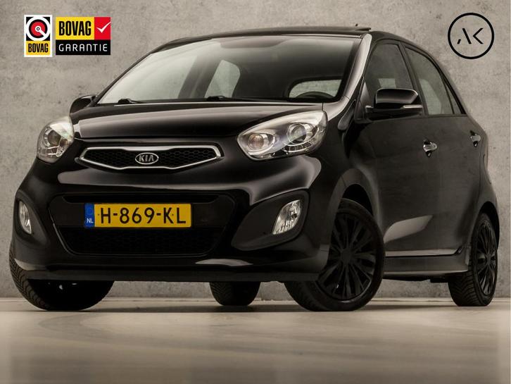 Kia Picanto 1.2 CVVT Black Sport (5 DEURS, SCHUIFDAK, CLIMAT, Auto's, Kia, Bedrijf, Te koop, Picanto, ABS, Airbags, Airconditioning