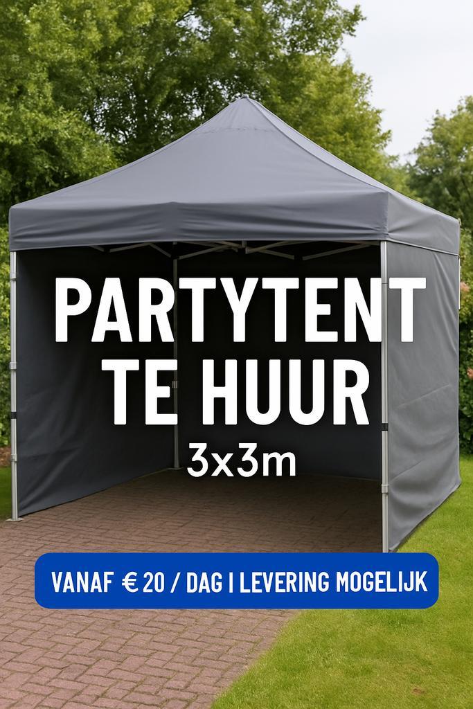 Te huur partytent 3x3 leveren en plaatsen! EasyUp, Tuin en Terras, Partytenten, Nieuw, Partytent, 2 meter of meer, Minder dan 5 meter