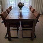 Kersenhouten eettafel, Ophalen, Gebruikt, 200 cm of meer, 50 tot 100 cm