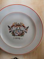 Vintage bord 1938 met ooievaars en kroon, Antiek en Kunst, Ophalen of Verzenden