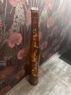 Glazen Vaas (met Lampjes) - Zo Goed Als Nieuw, Huis en Inrichting, Ophalen, Oranje, 75 cm of meer, Glas