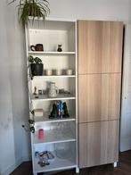 Ikea Besta kast - Wit/Eiken - 120x200x40cm, Huis en Inrichting, 100 tot 150 cm, Eikenhout, Ophalen of Verzenden, Zo goed als nieuw