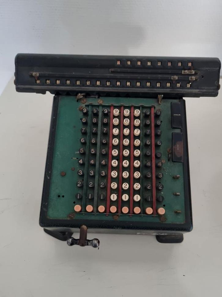 Vintage Mechanische Rekenmachine, Antiek en Kunst, Antiek | Kantoor en Zakelijk, Ophalen