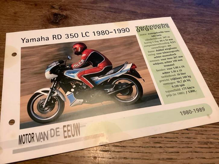 Yamaha RD 350 LC & Triumph Trident dubbelbrochure. (Y2), Motoren, Handleidingen en Instructieboekjes, Triumph, Ophalen of Verzenden