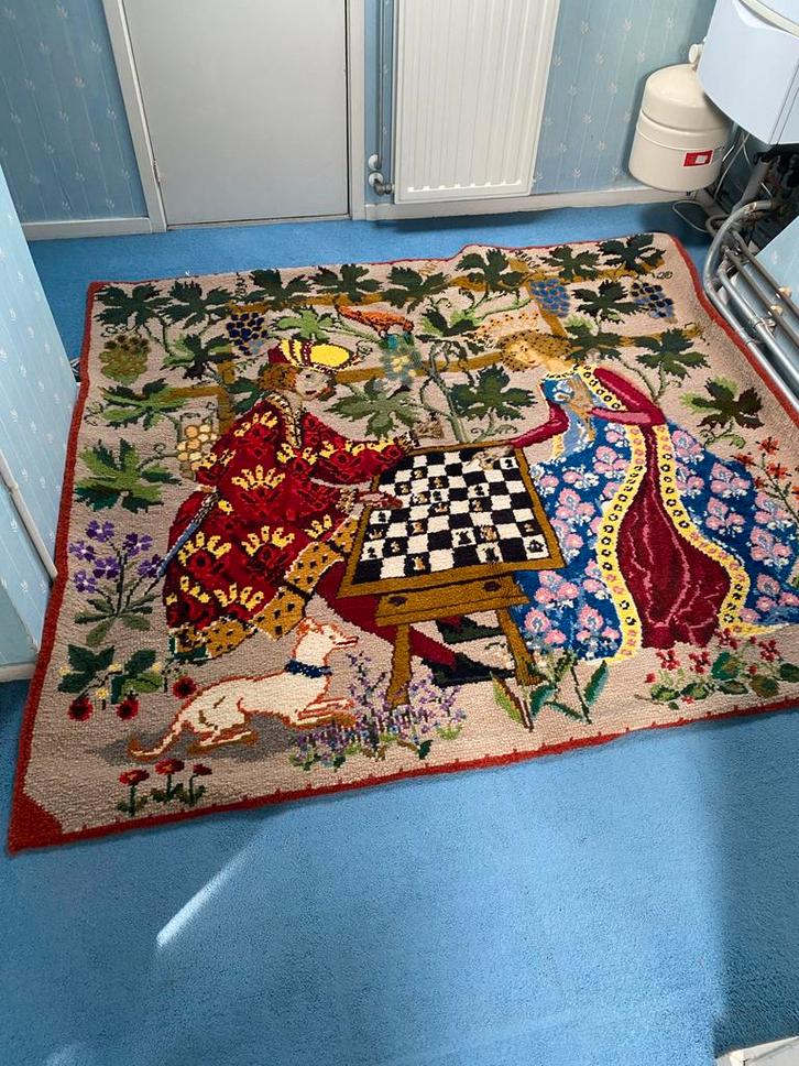 Handgeknoopt Smyrna Kleed - Wand of Vloer, Huis en Inrichting, Stoffering | Tapijten en Kleden, Gebruikt, 100 tot 150 cm, 150 tot 200 cm