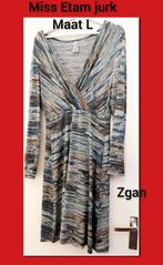 Miss Etam Jurk Maat L - ZGAN, Blauw, Maat 42/44 (L), Ophalen of Verzenden, Zo goed als nieuw