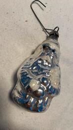 Vintage antieke kerstbal, kerstman zilver, Diversen, Kerst, Ophalen of Verzenden, Zo goed als nieuw