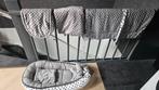 JUKKI Baby Nest 50x90 cm grijs en dot, Ophalen, Zo goed als nieuw