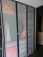 Ikea pax kast deuren met melkglas zwart/bruin 3x, Glas, 25 tot 50 cm, Ophalen of Verzenden, Zo goed als nieuw