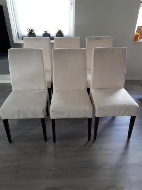 Eetkamerstoelen, Huis en Inrichting, Stoelen, Gebruikt, Vijf, Zes of meer stoelen, Stof, Ophalen