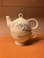 Theepot met kopje - Rivièra Maison, Huis en Inrichting, Keuken | Servies, Keramiek, Ophalen of Verzenden, Zo goed als nieuw, Overige stijlen