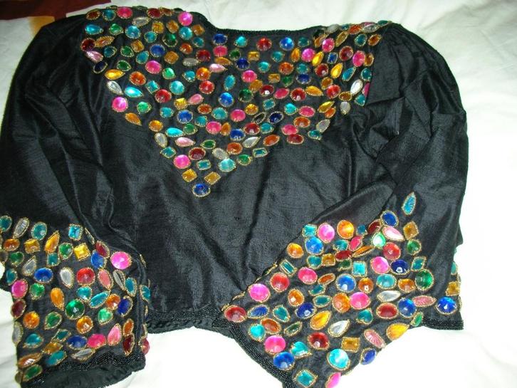 PAUW NIEUW GALA JASJE mt 4 100% zijde multi color stenen, Kleding | Dames, Gelegenheidskleding, Nieuw, Overige typen, Maat 42/44 (L)