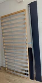 Ikea bed donkerblauw, Huis en Inrichting, Ophalen, 90 cm, Eenpersoons, Blauw