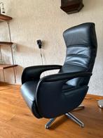 Hukla Relaxfauteuil Leer - Perfecte Staat!, Ophalen, 75 tot 100 cm, Zo goed als nieuw, Metaal